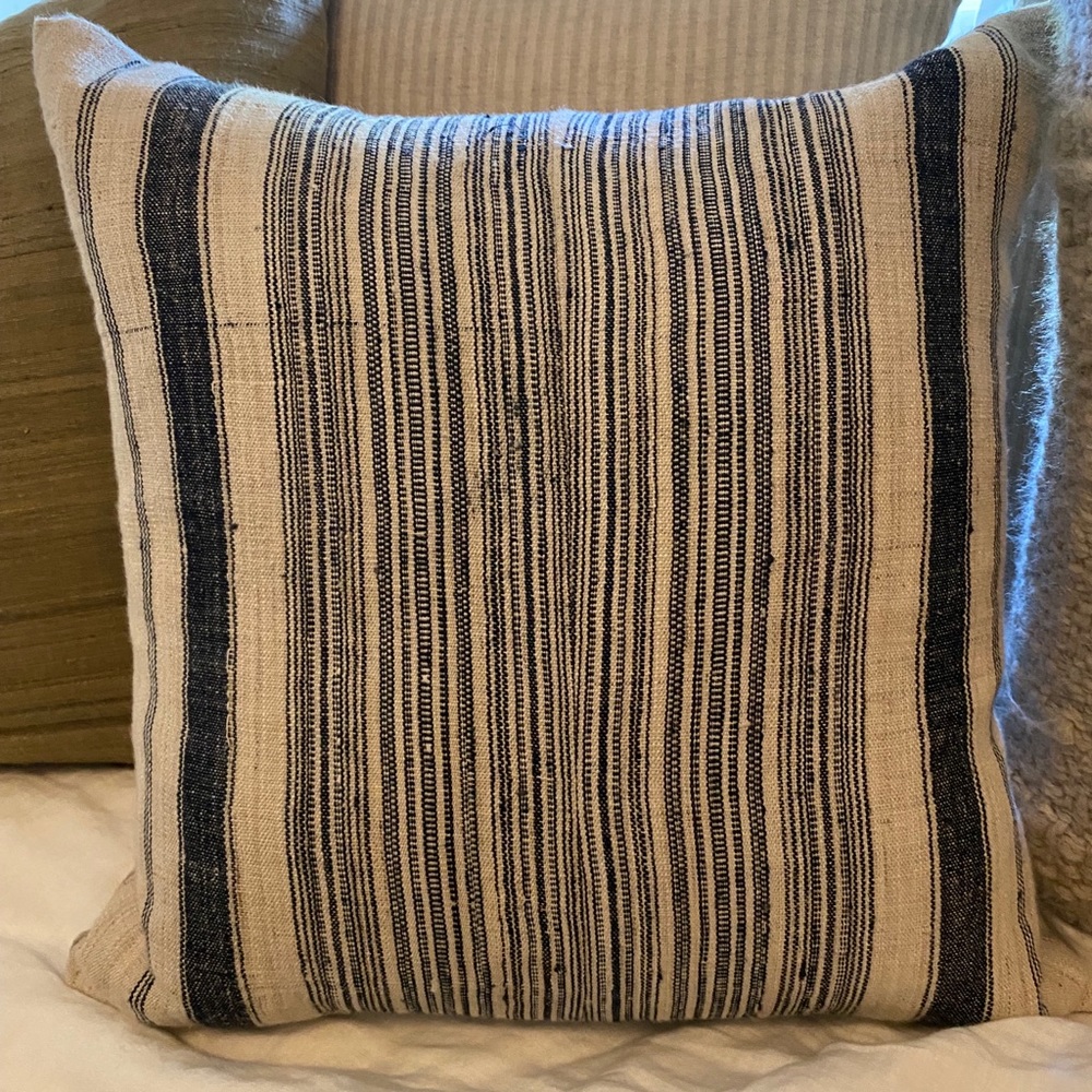 Shoppe Amber interiors vintage fabric grain sack  pillow